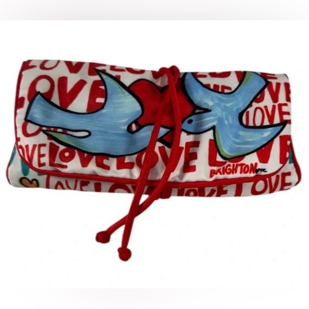 NWOT Brighton Love Dove Jewelry Roll